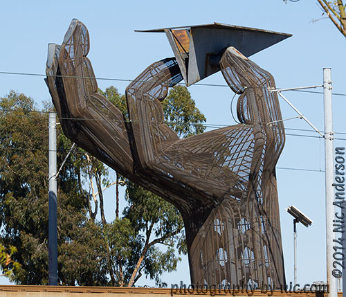 hand-paper airplane - clear view