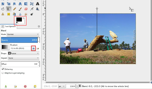 black-white-vignette